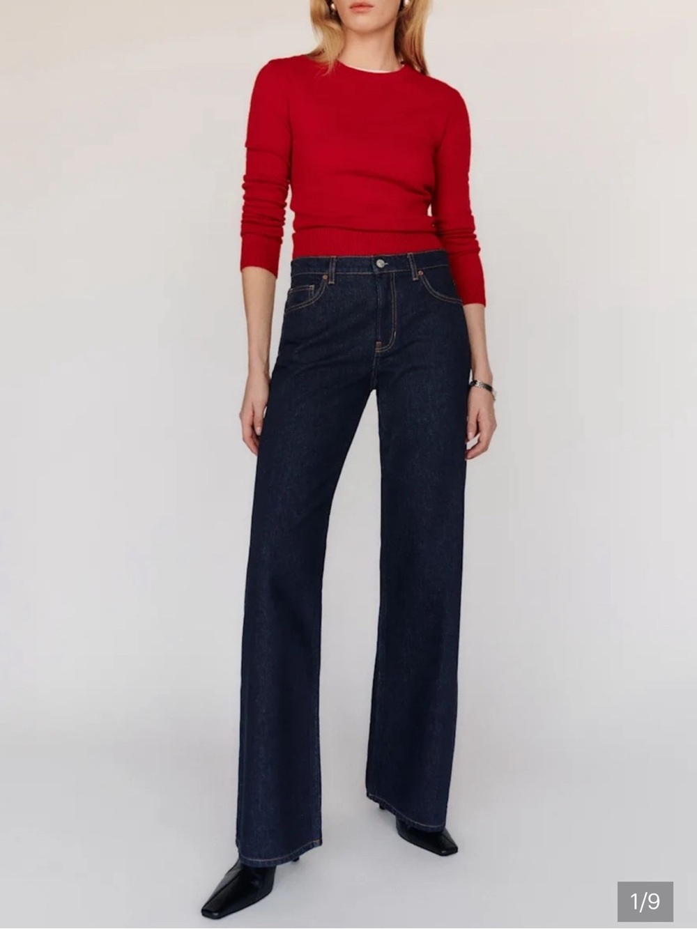 reformation cary llw rise slouchy Wide Leg Jean Women’s 25
